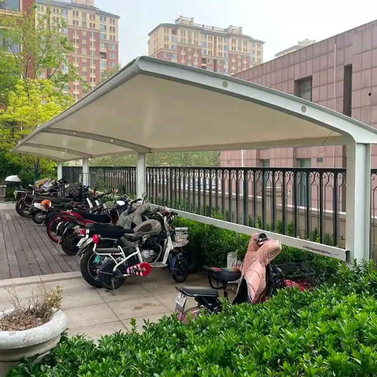 革吉县膜结构电动车棚